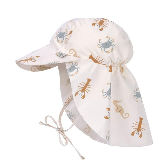 Casquette protège-nuque - Animaux de mer - Milky