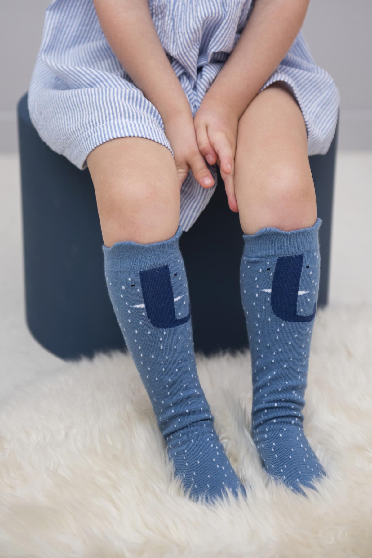 "Mrs. Elephant Mid-Calf Socks by Trixie"