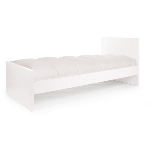 Childhome - Quadro White Junior Bed 90x200 cm + Base and Slats