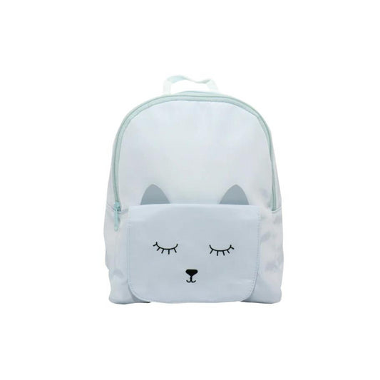Children's backpack - Blue Mina cat - Yuko B.