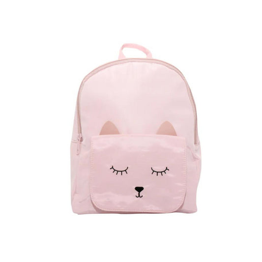 Children's backpack - Mina pink cat - Yuko B.
