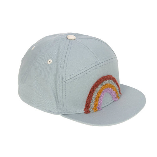 Flat visor cap - rainbow, light blue