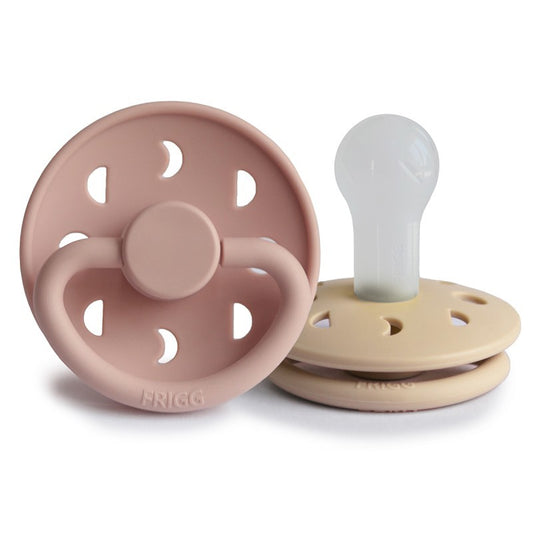 Frigg pacifier Moon - 2-Pack - Silicone - Blush & Croissant