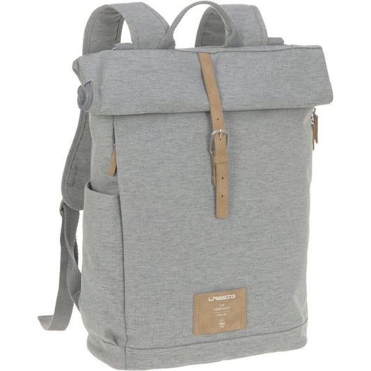 Rolltop Changing Backpack - Limited Edition - Grey melange