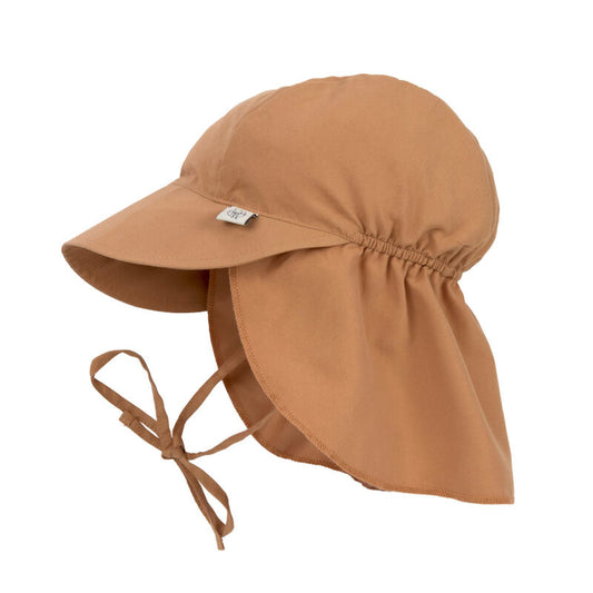 Sun Protection Flap Hat caramel