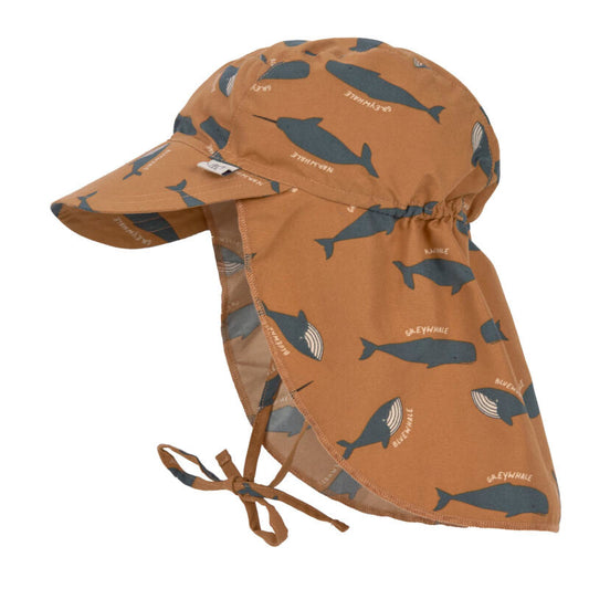 Sun Protection Flap Hat Whale caramel
