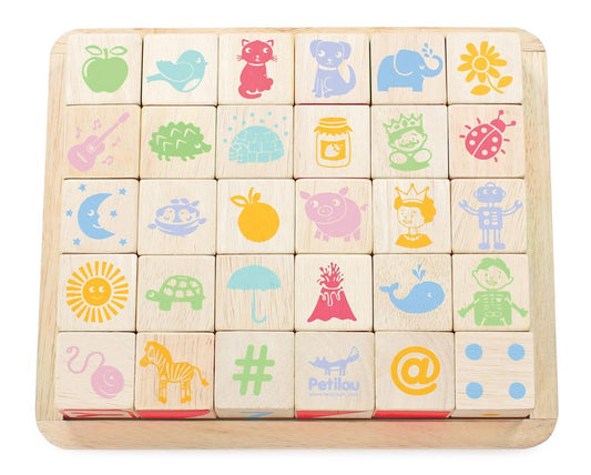 Wooden alphabet building blocks - Le Toy Van