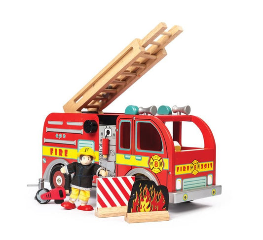 Wooden fire truck toy - Le Toy Van