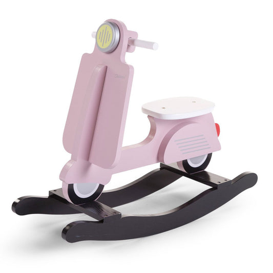 Wooden rocking scooter - Pink and black - Childhome